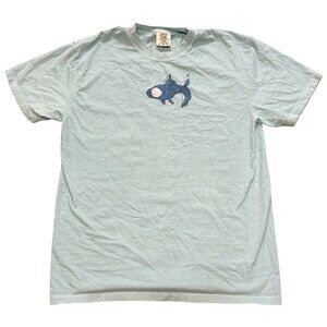 VTG Y2K Comfort Colors L T-Shirt Killer Whale Goldfish Tee Hand Paint TN Artist